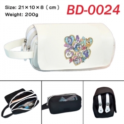 Bluey Anime peripheral handheld large capacity double-layer Oxford cloth pencil case 21X10X8cm