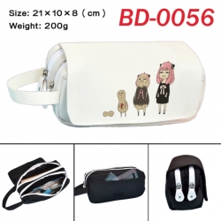 SPY&times;FAMILY Anime peripheral handheld large capacity double-layer Oxford cloth pencil case 21X10X8cm