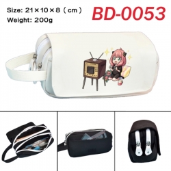 SPY&times;FAMILY Anime peripheral handheld large capacity double-layer Oxford cloth pencil case 21X10X8cm