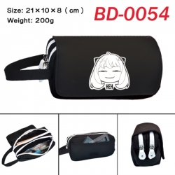 SPY&times;FAMILY Anime peripheral handheld large capacity double-layer Oxford cloth pencil case 21X10X8cm
