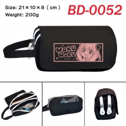 SPY&times;FAMILY Anime peripheral handheld large capacity double-layer Oxford cloth pencil case 21X10X8cm