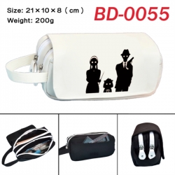 SPY&times;FAMILY Anime peripheral handheld large capacity double-layer Oxford cloth pencil case 21X10X8cm