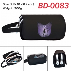 sailormoon Anime peripheral handheld large capacity double-layer Oxford cloth pencil case 21X10X8cm