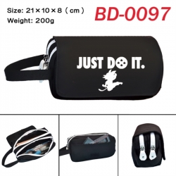 DRAGON BALL Anime peripheral handheld large capacity double-layer Oxford cloth pencil case 21X10X8cm