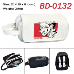 Jujutsu Kaisen Anime peripheral handheld large capacity double-layer Oxford cloth pencil case 21X10X8cm