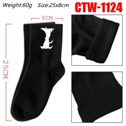 Death note Anime Print Long Crew Cotton Socks 25x8cm