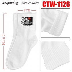 Death note Anime Print Long Crew Cotton Socks 25x8cm