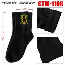 HunterXHunter Anime Print Long Crew Cotton Socks 25x8cm