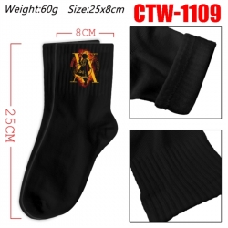 HunterXHunter Anime Print Long Crew Cotton Socks 25x8cm