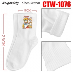sailormoon Anime Print Long Crew Cotton Socks 25x8cm