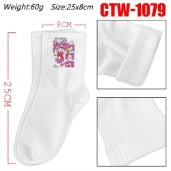 sailormoon Anime Print Long Crew Cotton Socks 25x8cm