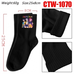 K-Pop Demon Hunters Anime Print Long Crew Cotton Socks 25x8cm