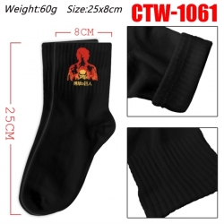 Shingeki no Kyojin Anime Print Long Crew Cotton Socks 25x8cm