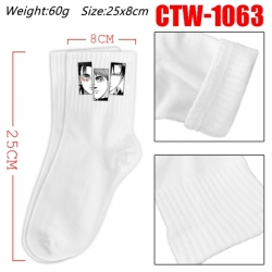 Shingeki no Kyojin Anime Print Long Crew Cotton Socks 25x8cm