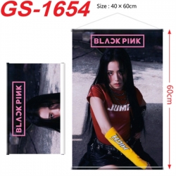 BLACK PINK Anime digital printing hanging rope hanging Wall Scroll 40x60cm