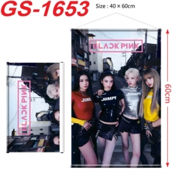 BLACK PINK Anime digital printing hanging rope hanging Wall Scroll 40x60cm