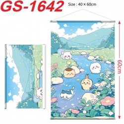 Chiikawa Anime digital printing hanging rope hanging Wall Scroll 40x60cm