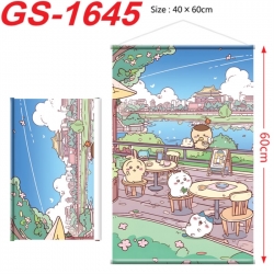 Chiikawa Anime digital printing hanging rope hanging Wall Scroll 40x60cm