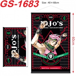 JoJos Bizarre Adventure Anime digital printing hanging rope hanging Wall Scroll 40x60cm