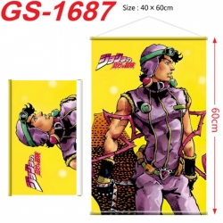 JoJos Bizarre Adventure Anime digital printing hanging rope hanging Wall Scroll 40x60cm