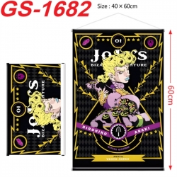 JoJos Bizarre Adventure Anime digital printing hanging rope hanging Wall Scroll 40x60cm
