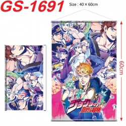 JoJos Bizarre Adventure Anime digital printing hanging rope hanging Wall Scroll 40x60cm