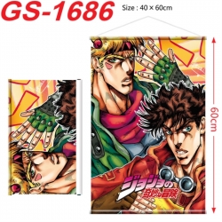 JoJos Bizarre Adventure Anime digital printing hanging rope hanging Wall Scroll 40x60cm