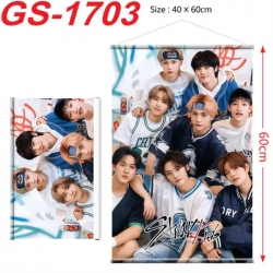 Stray Kids Anime digital printing hanging rope hanging Wall Scroll 40x60cm