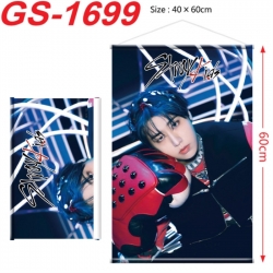 Stray Kids Anime digital printing hanging rope hanging Wall Scroll 40x60cm