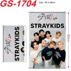 Stray Kids Anime digital printing hanging rope hanging Wall Scroll 40x60cm
