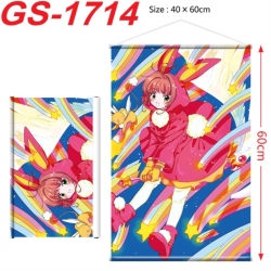Card Captor Sakura Anime digital printing hanging rope hanging Wall Scroll 40x60cm
