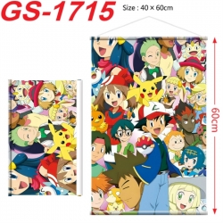 Pokemon Anime digital printing hanging rope hanging Wall Scroll 40x60cm