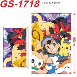 Pokemon Anime digital printing hanging rope hanging Wall Scroll 40x60cm