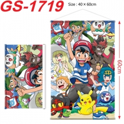 Pokemon Anime digital printing hanging rope hanging Wall Scroll 40x60cm