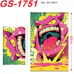 Pokemon Anime digital printing hanging rope hanging Wall Scroll 40x60cm