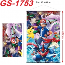 Pokemon Anime digital printing hanging rope hanging Wall Scroll 40x60cm