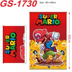 Super Mario Anime digital printing hanging rope hanging Wall Scroll 40x60cm