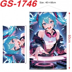 Hatsune Miku Anime digital printing hanging rope hanging Wall Scroll 40x60cm