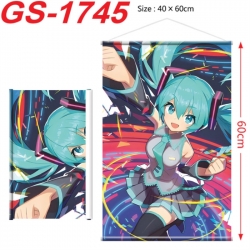 Hatsune Miku Anime digital printing hanging rope hanging Wall Scroll 40x60cm