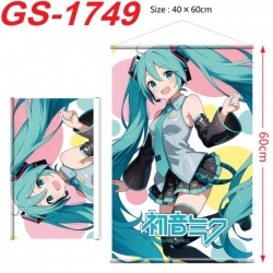 Hatsune Miku Anime digital printing hanging rope hanging Wall Scroll 40x60cm