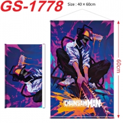 Chainsaw Man Anime digital printing hanging rope hanging Wall Scroll 40x60cm