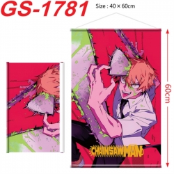 Chainsaw Man Anime digital printing hanging rope hanging Wall Scroll 40x60cm