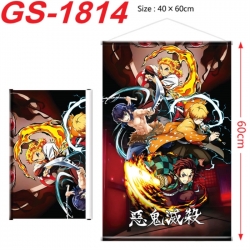 Demon Slayer Kimets Anime digital printing hanging rope hanging Wall Scroll 40x60cm