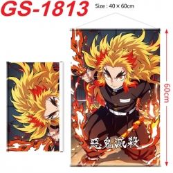 Demon Slayer Kimets Anime digital printing hanging rope hanging Wall Scroll 40x60cm