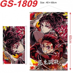 Demon Slayer Kimets Anime digital printing hanging rope hanging Wall Scroll 40x60cm