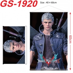 Devil May Cry Anime digital printing hanging rope hanging Wall Scroll 40x60cm