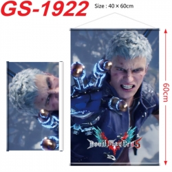 Devil May Cry Anime digital printing hanging rope hanging Wall Scroll 40x60cm