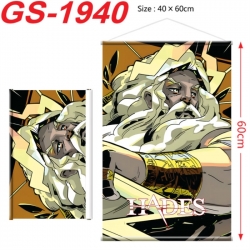 Hades Anime digital printing hanging rope hanging Wall Scroll 40x60cm