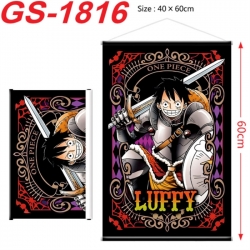 One Piece Anime digital printing hanging rope hanging Wall Scroll 40x60cm