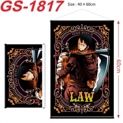 One Piece Anime digital printing hanging rope hanging Wall Scroll 40x60cm